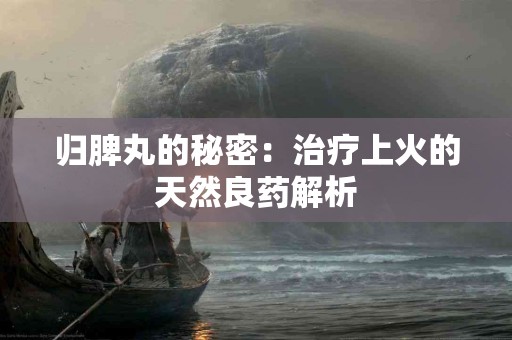 归脾丸的秘密：治疗上火的天然良药解析