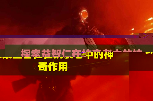 探索益智仁在抗衰老中的神奇作用