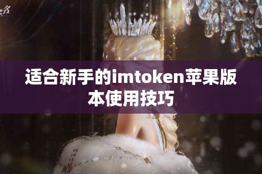 适合新手的imtoken苹果版本使用技巧