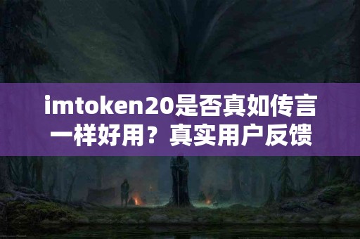 imtoken20是否真如传言一样好用？真实用户反馈
