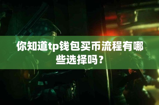 你知道tp钱包买币流程有哪些选择吗？