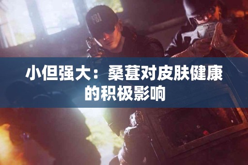 小但强大：桑葚对皮肤健康的积极影响