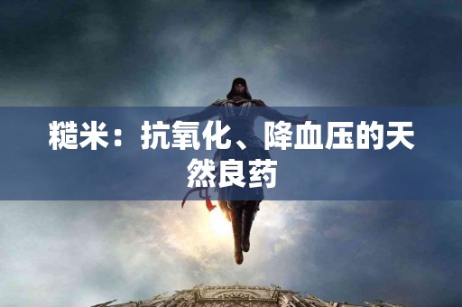 糙米：抗氧化、降血压的天然良药