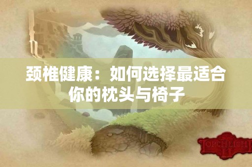 颈椎健康：如何选择最适合你的枕头与椅子