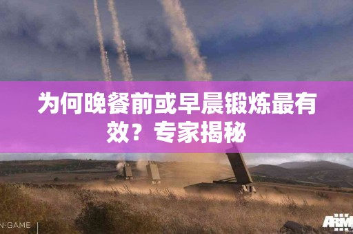 为何晚餐前或早晨锻炼最有效？专家揭秘